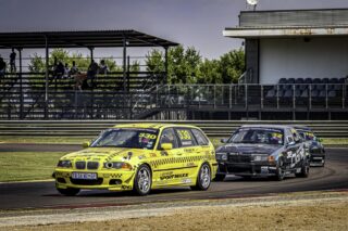 Dunlop Tyres branding on BMW