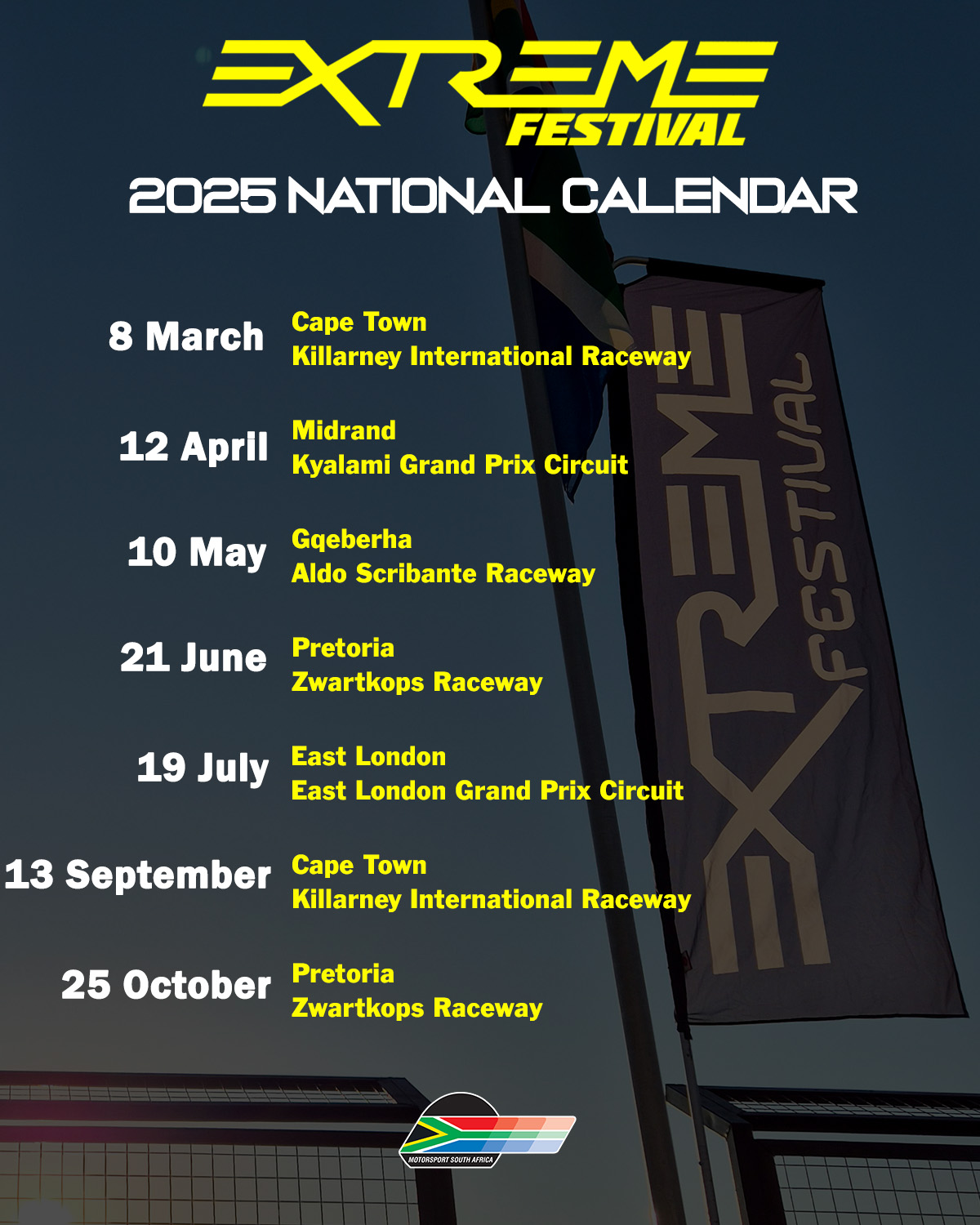 Extreme Festival Tour gets international flavour with 2025 calendar