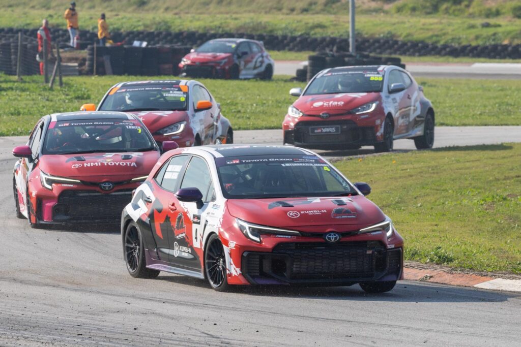GR Cup cars on track at Aldo Scribante Raceway